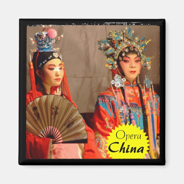 Íman China, Chengdu, Ópera Chinesa Tradicional (Magnet) (Frente)