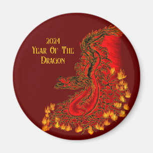 Íman China Dragon, 2024 Ano Do Dragão