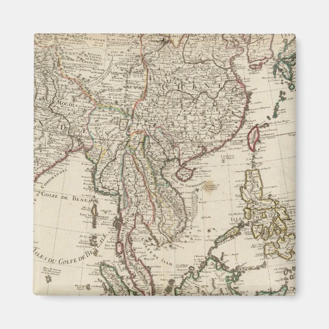 Íman China, Índia, Ásia (Frente)