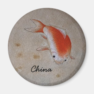 Íman China, Peixe Koi - Art II Anterior (Magnet)