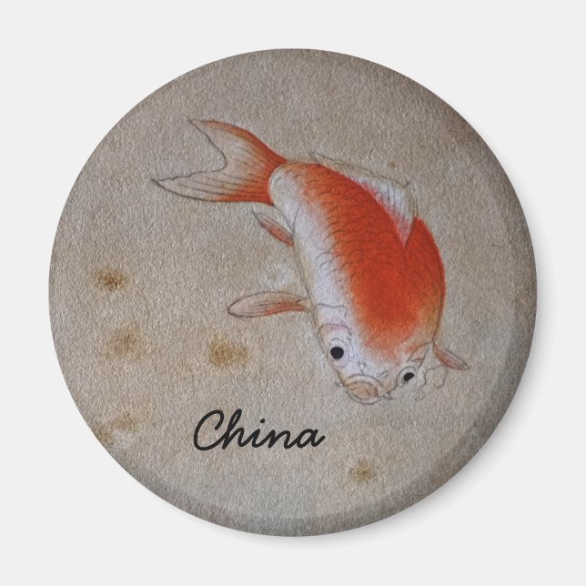 Íman China, Peixe Koi - Art II Anterior (Magnet) (Frente)