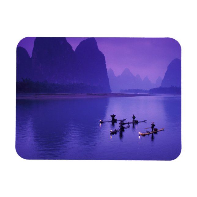Íman China, Rio Li. Pescadores de corormões. (Horizontal)