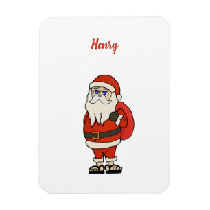 Íman Chinelos de Natal personalizados do Papai Noel