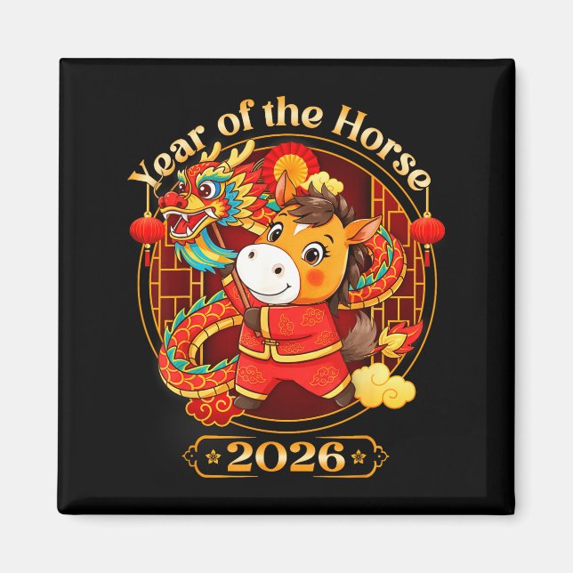Íman Chinese New Year 2026 Clothes Boys Girls Year Of T (Frente)