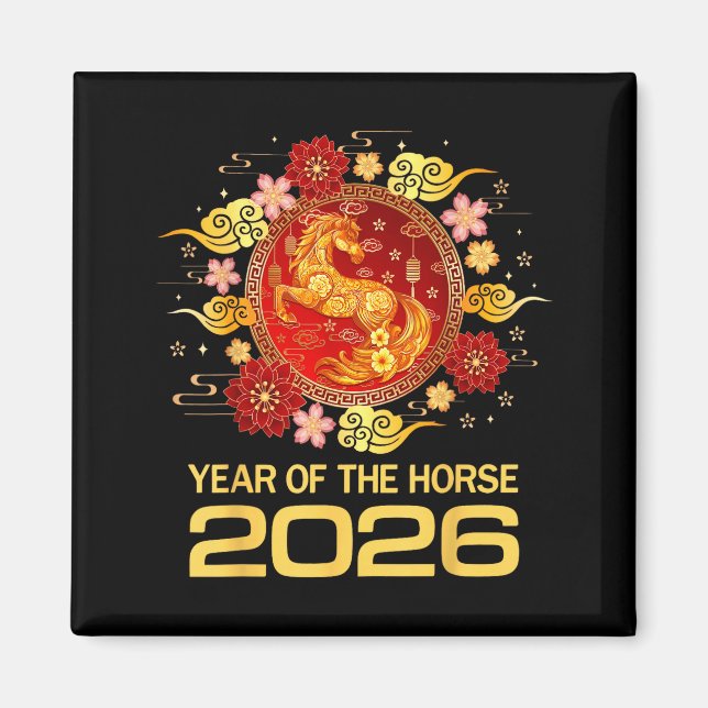 Íman Chinese New Year 2026 Year Of The Horse  (Frente)