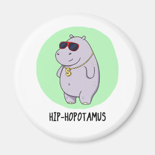 Íman Chip-Hopotamus Cute Animal Hippo Pun
