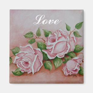 Íman Chique De Amor, Imagem De Pintura Rosa Rosa
