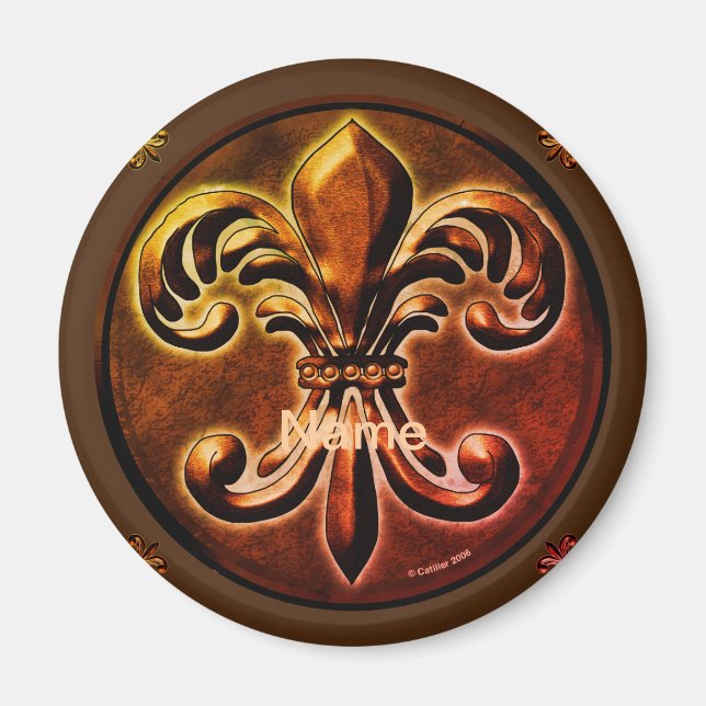Íman Chique de Fleur De Lis (Frente)