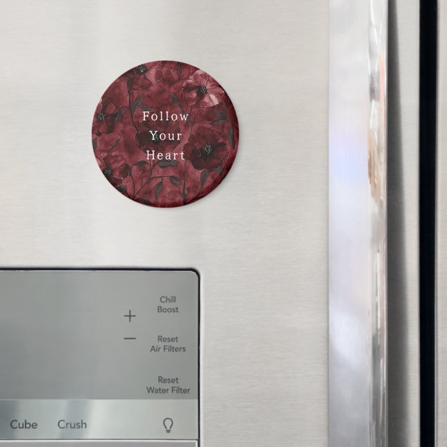 Íman Chique Floral Vermelho Burgundy   (In Situ (Fridge))