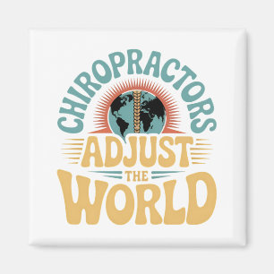 Íman Chiropractors ajustam o Design mundial retrô
