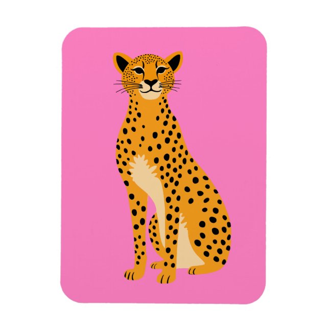 Íman Chita Minimalista a Rosa (Vertical)