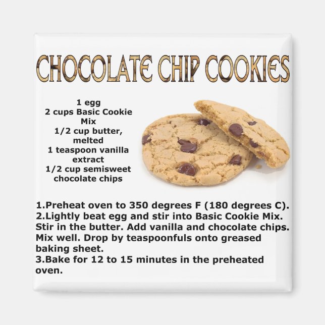 Íman Chocloate Chip Cookies (Frente)