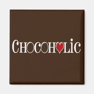 Íman Chocoholic, amante do chocolate com coração