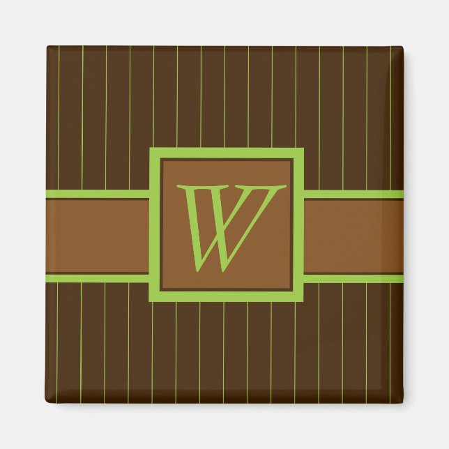 Íman Chocolate com Limão Pinstripes Magnet (Frente)