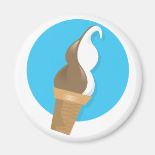 Íman Chocolate & cone de creme de Vanilla Ice
