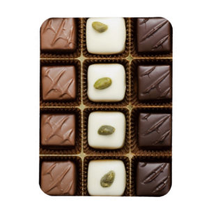 Íman Chocolate de luxo feito à mão numa caixa