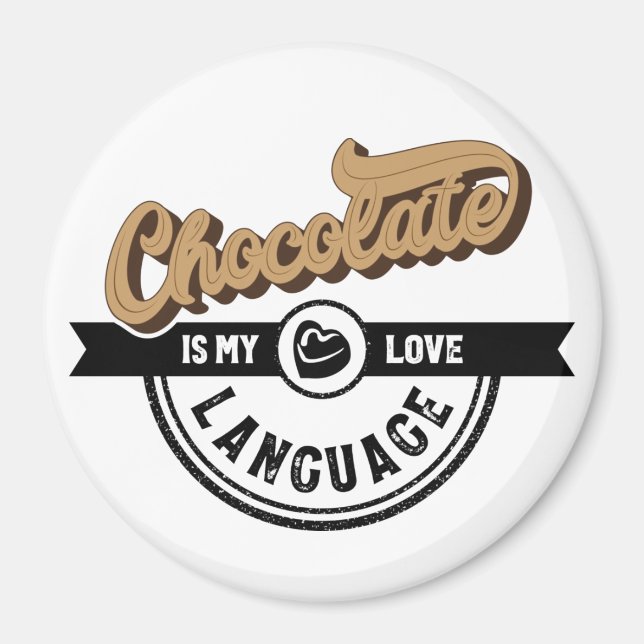 Íman Chocolate é a minha língua de amor (Frente)