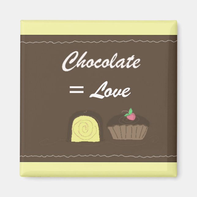 Íman Chocolate É Igual a Amor (Frente)