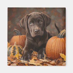 Íman Chocolate Labrador Retriever Autumn