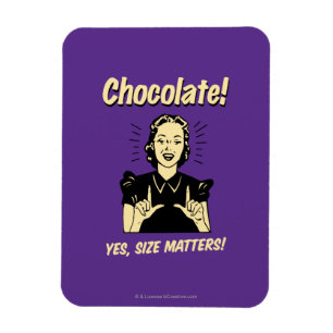 Íman Chocolate: Matérias do tamanho