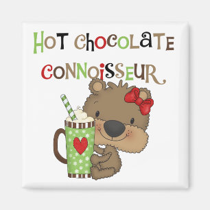 Íman Chocolate Quente Bear Garota Conoisseur