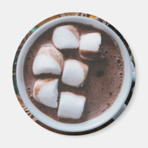 Íman Chocolate quente e cacau marshmallows