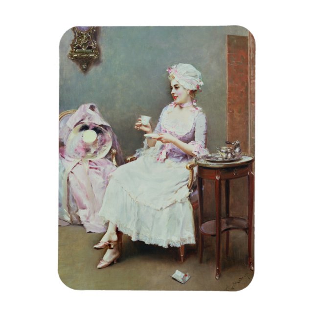 Íman Chocolate quente (óleo na canvas) (Vertical)