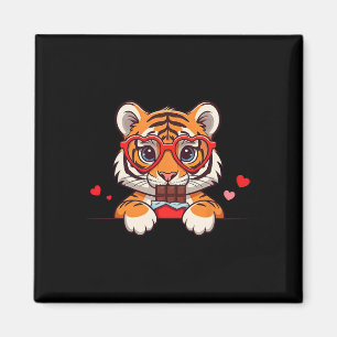 Íman Chocolate Valentão Coração de Tigre Engraçado Femi