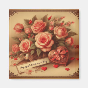 Íman Chocolates e flores do Dia de os namorados de vind