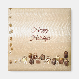 Íman Chocolates Sortidos com Ímã de Flores Decorativas