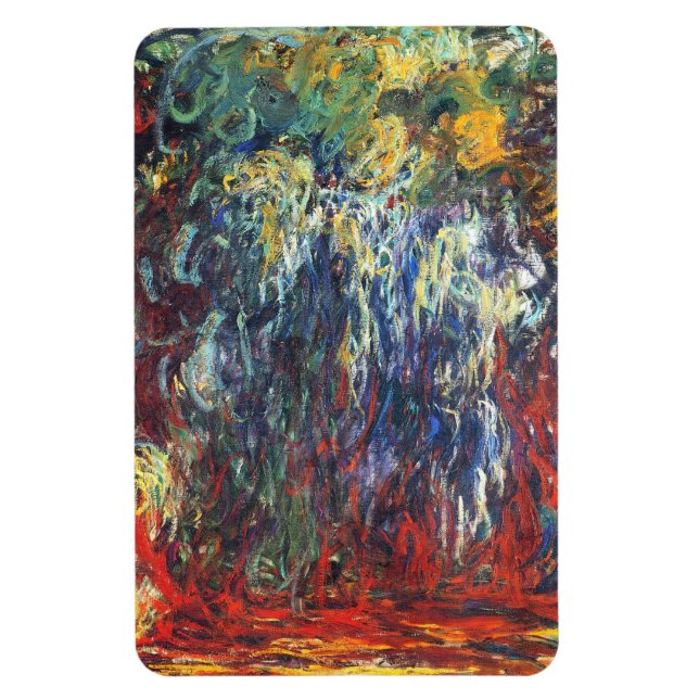 Íman Chorando Willow em Giverny (por Claude Monet) (Vertical)