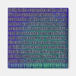 Íman Chris Hitchens rende o ímã da razão (Blues)