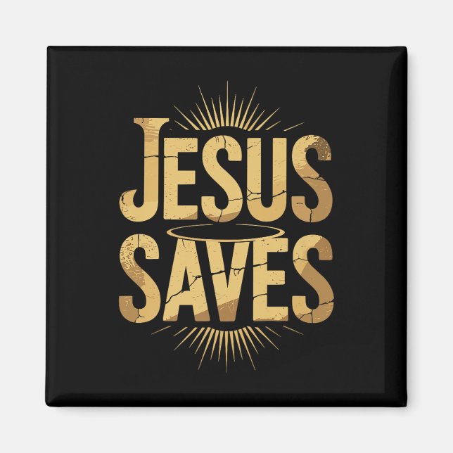 Íman Christan Jesus Salva Premium (Frente)