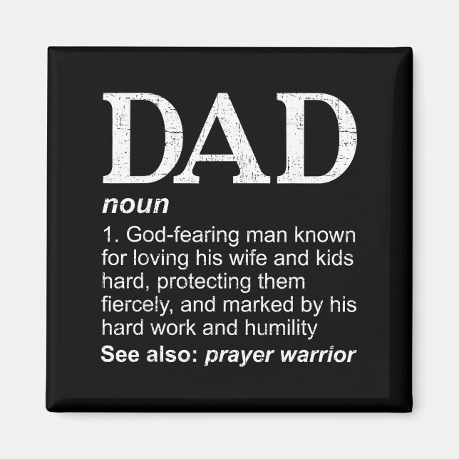 Íman Christian Dad Definition Fathers Day Dad  (Frente)