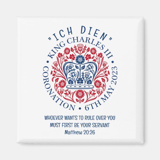 Íman Christian KING CHARLES III Coronação (Frente)