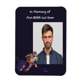 Íman Christian Memorial Keepsake Hockey Player Sport