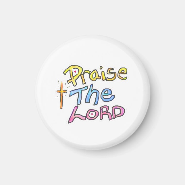Íman Christian Quote ‘Praise the LORD’  (Frente)