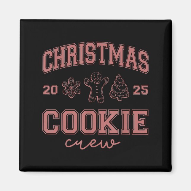 Íman Christmas 2025 Cookie Crew Gingerbread Funny Chris (Frente)