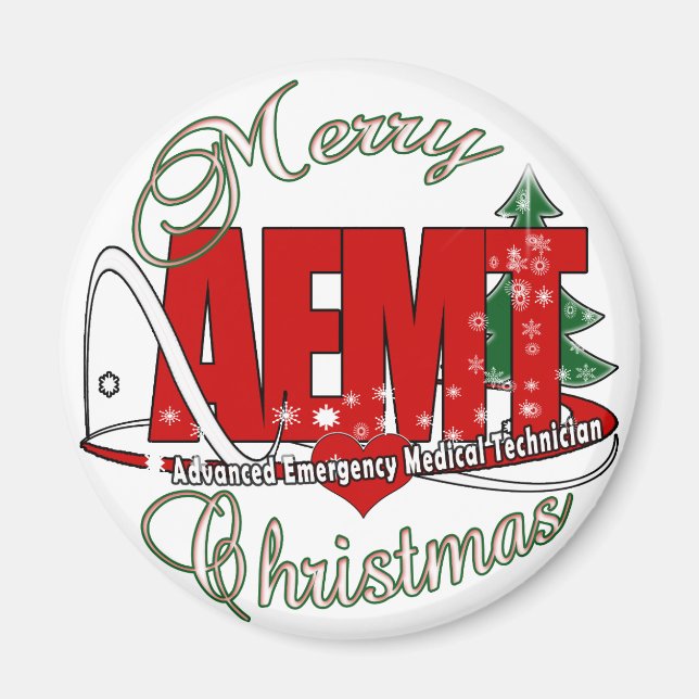 Íman CHRISTMAS AEMT Advanced Emergency Medical Tech (Frente)