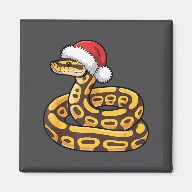 Íman Christmas Ball Python Ugly Xmas Sweater Snake Love (Frente)