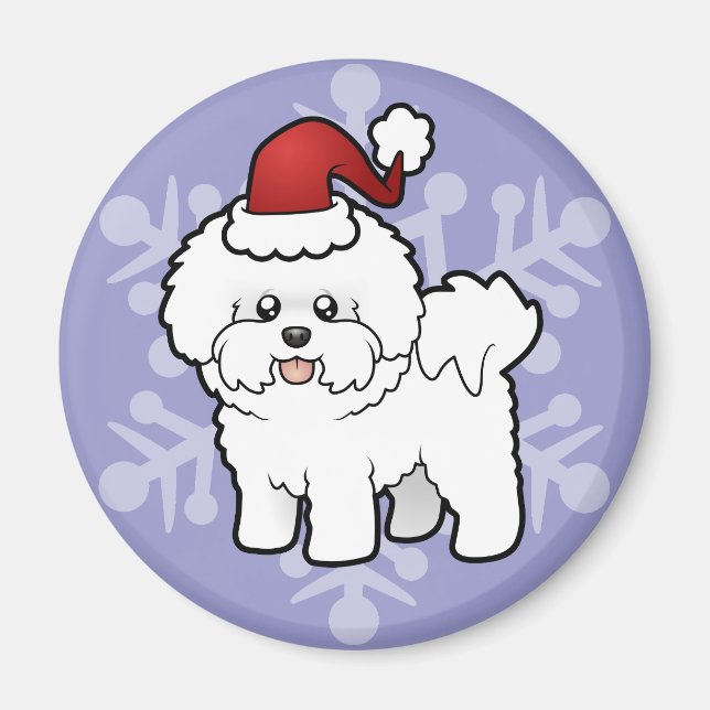 Íman Christmas Bichon Frise (Frente)