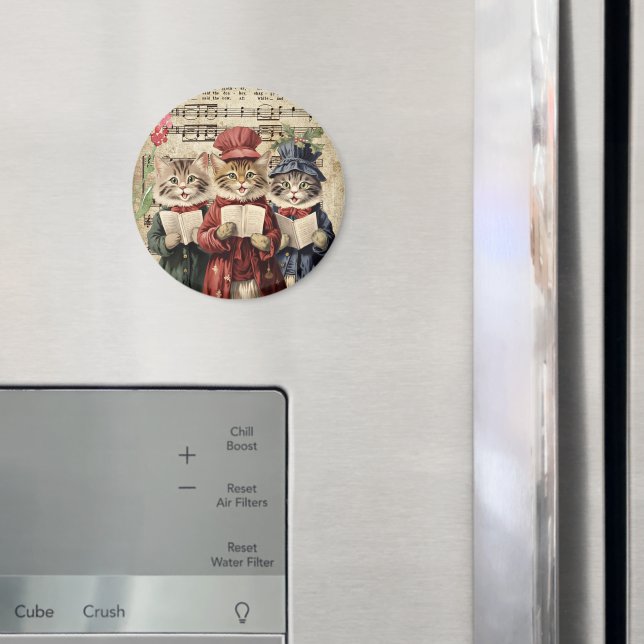 Íman Christmas Caroling Cats (In Situ (Fridge))