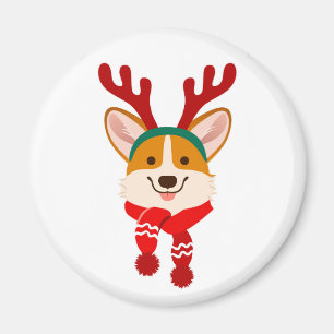 Íman Christmas Corgi