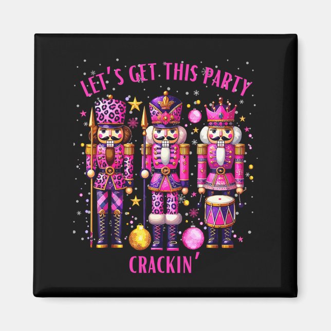 Íman Christmas Crushing It Nutcracker - Funny Retro Ugl (Frente)