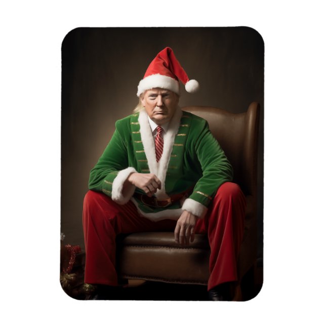 Íman Christmas Elf Donald Trump (Vertical)