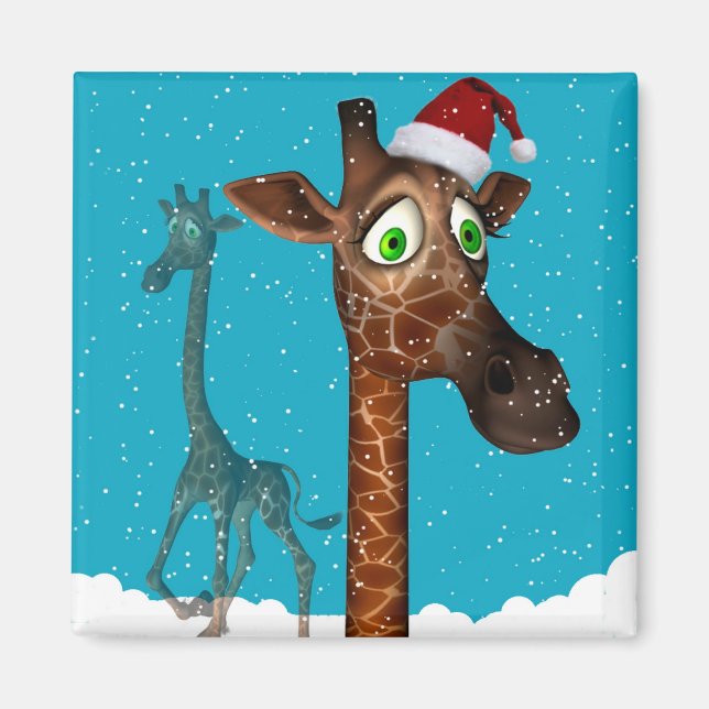 Íman Christmas Giraffe Magnetite (Frente)