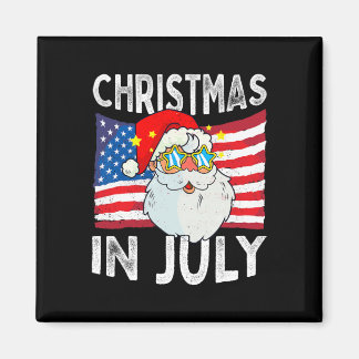 Íman Christmas In July Retro Hipster Funny Santa Men Wo