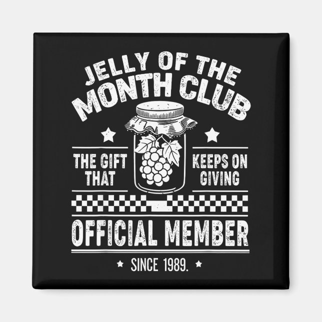 Íman Christmas Jelly Of The Month Club Member Funny Xma (Frente)