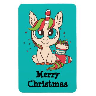 Íman Christmas Kawaii Unicorn