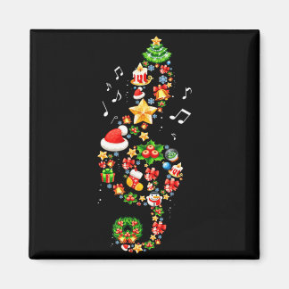 Íman Christmas Musical Note Music Lover Teacher Sing